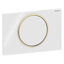 Geberit Drückerplatte Sigma10, für Spül-Stopp-Spülung Weiß, vergoldet... GEBERIT-115758KK5 4025416197928 (Abb. 1)