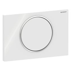 Geberit Drückerplatte Sigma10, für Spül-Stopp-Spülung Weiß, Hochglanz verchromt... GEBERIT-115758KJ5 4025416197898 (Abb. 1)