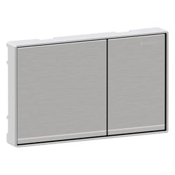 Geberit Betätigungsplatte Omega60, 2-Mengen-Spülung, 114x184x25mm, Zinkdruckguss, Ch... GEBERIT-115081GH1 4025416301301 (Abb. 1)