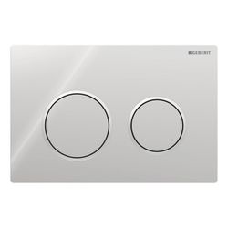 Geberit Omega 20 Drückerplatte, 2-Mengen-Spülung Hochglanz verchromt, Mattverchromt... GEBERIT-115085KH1 4025416310648 (Abb. 1)