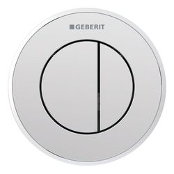 Geberit Typ 10 Fernbetätigung pneumatisch, 2-Mengen-Spülung, Unterputz-Drücker Hochg... GEBERIT-116055KH1 4025416334736 (Abb. 1)