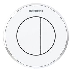 Geberit Typ 10 Fernbetätigung pneumatisch, 2-Mengen-Spülung, Unterputz-Drücker Weiß,... GEBERIT-116055KJ1 4025416334804 (Abb. 1)