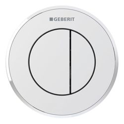 Geberit Typ 10 Fernbetätigung pneumatisch, 2-Mengen-Spülung, Unterputz-Drücker Mattv... GEBERIT-116055KN1 4025416322962 (Abb. 1)