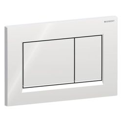 Geberit Drückerplatte Sigma20 mit 2-Mengen-Spülung, Hochglanz verchromt, Mattverchro... GEBERIT-115883KH1 4025416516712 (Abb. 1)