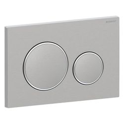 Geberit Drückerplatte Sigma20 mit 2-Mengen-Spülung, Edelstahl gebürstet/poliert, Eas... GEBERIT-115882SN1 4025416544906 (Abb. 1)