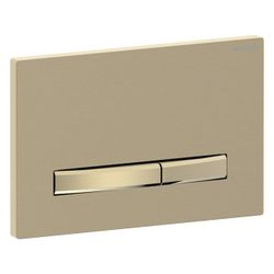 Geberit Drückerplatte Sigma50, 2-Mengen-Spülung, Square, Metallfarbe Messing gebürst... GEBERIT-115672QF2 4025410069962 (Abb. 1)
