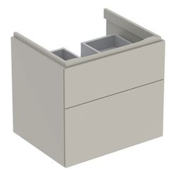 Geberit Xeno2 Unterschrank für Waschtisch, 2 Schubladen, 58x53x46,2cm, Greige/lackie... GEBERIT-500506001 4025416431947 (Abb. 1)