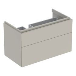 Geberit Xeno2 Unterschrank für Waschtisch, Ablagefläche, 2 Schubladen, 88x53x46,2cm,... GEBERIT-500515001 4025416358756 (Abb. 1)