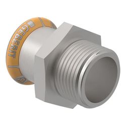 Geberit Mapress Therm Übergang mit Außengewinde d 15mm, R 3/8″... GEBERIT-41726 4025410096357 (Abb. 1)