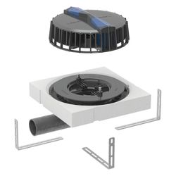 Geberit Pluvia Dachwassereinlauf, horizontal, DN 56, 9l/s, 359118001... GEBERIT-359118001 4025410163028 (Abb. 1)