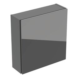Geberit Hängeschrank quadratisch, mit einer Tür 45x46,7cm, Lava lackiert matt/Glas g... GEBERIT-502319JK2 4025410126832 (Abb. 1)