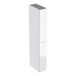 Geberit Hochschrank mit zwei Auszügen 24x180x48cm, Weiß hochglänzend/Glas, Weiß... GEBERIT-503011012 4025410126757 (Abb. 1)