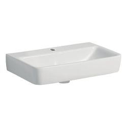 Geberit Renova Compact Waschtisch, 60x37cm, Hahnloch, ohne Überlauf, Weiß... GEBERIT-502999001 4064746008238 (Abb. 1)