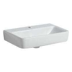 Geberit Renova Compact Waschtisch, 55x37cm, Hahnloch, ohne Überlauf, Weiß... GEBERIT-502998001 4064746008214 (Abb. 1)