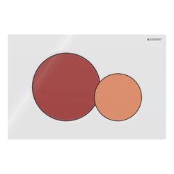 Geberit Sigma 01 Drückerplatte, 2-Mengen-Spülung Round, für Bambini, Karminrot... GEBERIT-115770FY5 4064746001529 (Abb. 1)