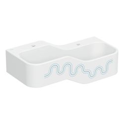 Geberit Bambini Spiel-/Waschlandschaft, 2 Waschplätze, tieferes Becken rechts B 90cm... GEBERIT-502974SX1 4064746000386 (Abb. 1)