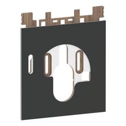 Geberit Designplatte für AquaClean 8000, 8000plus, unten, Schwarz/Glas... GEBERIT-242902SG1 4025416287407 (Abb. 1)