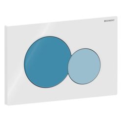 Geberit Drückerplatte Sigma01, 2-Mengen-Spülung, rund, für Bambini, Ozeanblau... GEBERIT-115770SX5 4064746001536 (Abb. 1)