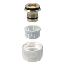Geberit FlowFit Anschlussverschraubung für Eurokonus, für Systemrohre ML, PB d 16mm... GEBERIT-619055001 4064746013287 (Abb. 1)