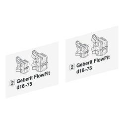 Geberit Set Aufkleber für Geberit FlowFit Pressbacken Typ 2 Außendurchmesser 50/63/7... GEBERIT-969987001 4025410628022 (Abb. 1)