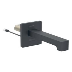 Geberit Brenta Waschtischarmatur, Wandmontage Länge 22cm, Mattschwarz, easy-to-clean... GEBERIT-243679141 4025410064608 (Abb. 1)