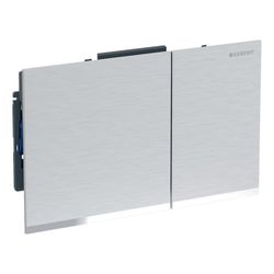 Geberit Sigma 60 Drückerplatte, 2-Mengen-Spülung verchromt, gebürstet, easy-to-clean... GEBERIT-243415GH1 4025416830627 (Abb. 1)