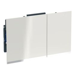 Geberit Sigma 60 Drückerplatte, 2-Mengen-Spülung Sandgrau, verspiegelt, Hochglanz ve... GEBERIT-243415JL1 4025410947093 (Abb. 1)