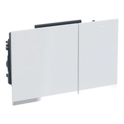Geberit Omega 60 Drückerplatte, 2-Mengen-Spülung Weiß, verspiegelt, Hochglanz verchr... GEBERIT-243118SI1 4025416363804 (Abb. 1)