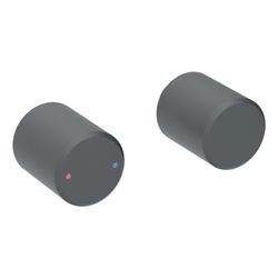 Geberit Set Drehgriffe für Geberit ONE Waschtischarmatur rundes Design, Wandmontage,... GEBERIT-244162141 4025410064622 (Abb. 1)