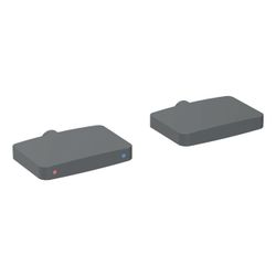 Geberit Set Drehgriffe für Geberit ONE Waschtischarmatur eckiges Design, W.-Mont., M... GEBERIT-244302141 4025410064646 (Abb. 1)