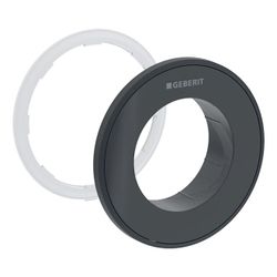 Geberit Typ 10 Rosette für Fernbetätigung Round, UP-Drücker, Schwarz/Mattschwarz... GEBERIT-242963DW1 4025410743381 (Abb. 1)