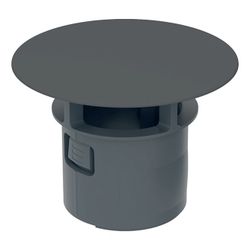 Geberit Ventilabdeckung für Ablaufventil mit freiem Auslauf, Mattschwarz... GEBERIT-241993141 4025410087560 (Abb. 1)