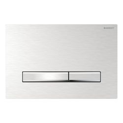 Geberit Sigma 50 Drückerplatte, 2-Mengen-Spülung, Square, easy-to-clean, Metallfarbe... GEBERIT-115788GH2 4025416454403 (Abb. 1)
