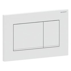 Geberit Drückerplatte Sigma20 mit 2-Mengen-Spülung, Weiß Weiß matt lackiert, Easy to... GEBERIT-115883011 4025410759573 (Abb. 1)