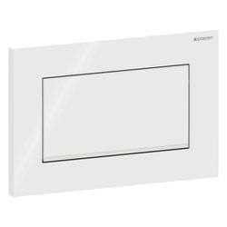 Geberit Drückerplatte Sigma10 mit Spül-Stopp-Spülung, Weiß, Hochglanz verchromt... GEBERIT-115893KJ1 4025416516774 (Abb. 1)