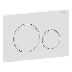 Geberit Drückerplatte Sigma20 mit 2-Mengen-Spülung, Weiß Weiß matt lackiert, Easy to... GEBERIT-115882011 4025410759542 (Abb. 1)
