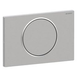 Geberit Drückerplatte Sigma10, für Spül-Stopp-Spülung, verschraubbar gebürstet, poli... GEBERIT-115787SN5 4025416551935 (Abb. 1)