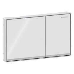 Geberit Sigma 60 Drückerplatte, 2-Mengen-Spülung, Square, flächenbündig Weiß, verspi... GEBERIT-115640SI1 4025416546818 (Abb. 1)