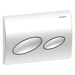 Geberit Drückerplatte Kappa 20, 2-Mengen-Spülung, Hochglanz verchromt... GEBERIT-115228211 4025416838661 (Abb. 1)