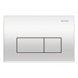 Geberit Kappa 50 Drückerplatte, 2-Mengen-Spülung, Mattverchromt... GEBERIT-115260461 4025416793533 (Abb. 1)