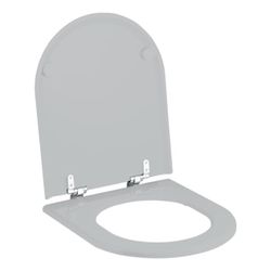 Geberit Courreges WC-Sitz ohne Absenkautomatik, Befestigung vorne, Manhattan/glänzen... GEBERIT-572700010 4022009160321 (Abb. 1)