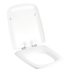 Geberit Cavelle WC-Sitz ohne Absenkautomatik, Befestigung vorne, Weiß/glänzend... GEBERIT-574720000 4022009220452 (Abb. 1)