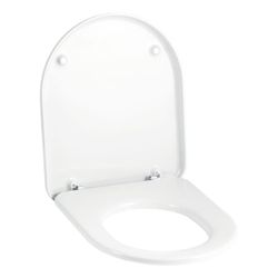 Geberit Mango WC-Sitz ohne Absenkautomatik, Befestigung von unten, Weiß/glänzend... GEBERIT-573800000 4022009161342 (Abb. 1)