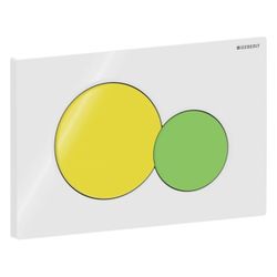 Geberit Sigma 01 Drückerplatte, 2-Mengen-Spülung Weiß, gelb, grün... GEBERIT-115770LA5 4025416854722 (Abb. 1)