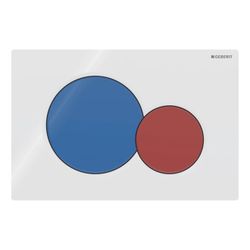 Geberit Sigma 01 Drückerplatte, 2-Mengen-Spülung Weiß, Blau, Rot... GEBERIT-115770LB5 4025416854791 (Abb. 1)