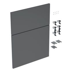 Geberit iCon Set Schubladenfronten für niedrigen Seitenschrank, 2 Schubladen, Breite... GEBERIT-245285001 4025410582416 (Abb. 1)