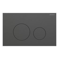 Geberit Sigma40 Betätigungsplatte, rund, 2-Mengen-Spülung Platte, Taste Schwarzchrom... GEBERIT-115628QD1 4064746006760 (Abb. 1)