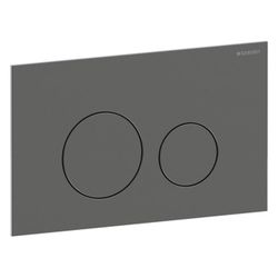 Geberit Sigma40 Betätigungsplatte, rund, 2-Mengen-Spülung Platte, Taste Schwarzchrom... GEBERIT-115628QD1 4064746006760 (Abb. 1)