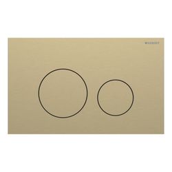 Geberit Sigma40 Betätigungsplatte, rund, 2-Mengen-Spülung Platte, Taste Messing gebü... GEBERIT-115628QF1 4064746006784 (Abb. 1)