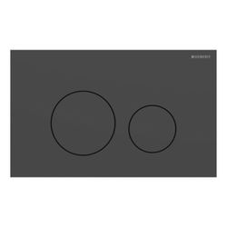 Geberit Sigma40 Betätigungsplatte, rund, 2-Mengen-Spülung Platte, Taste Schwarz matt... GEBERIT-115628141 4064746006722 (Abb. 1)